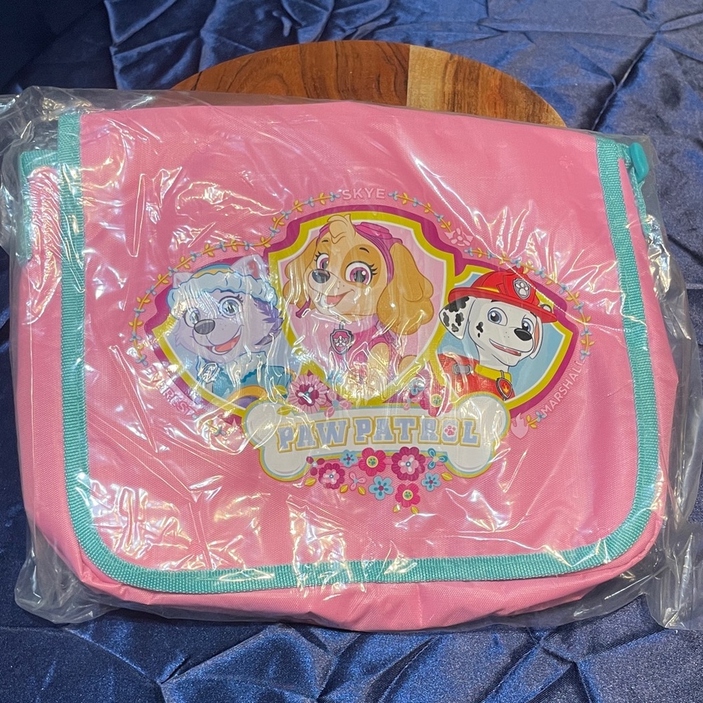 New Pink Paw Patrol Kids Messenger Bag purse small Pink puppies